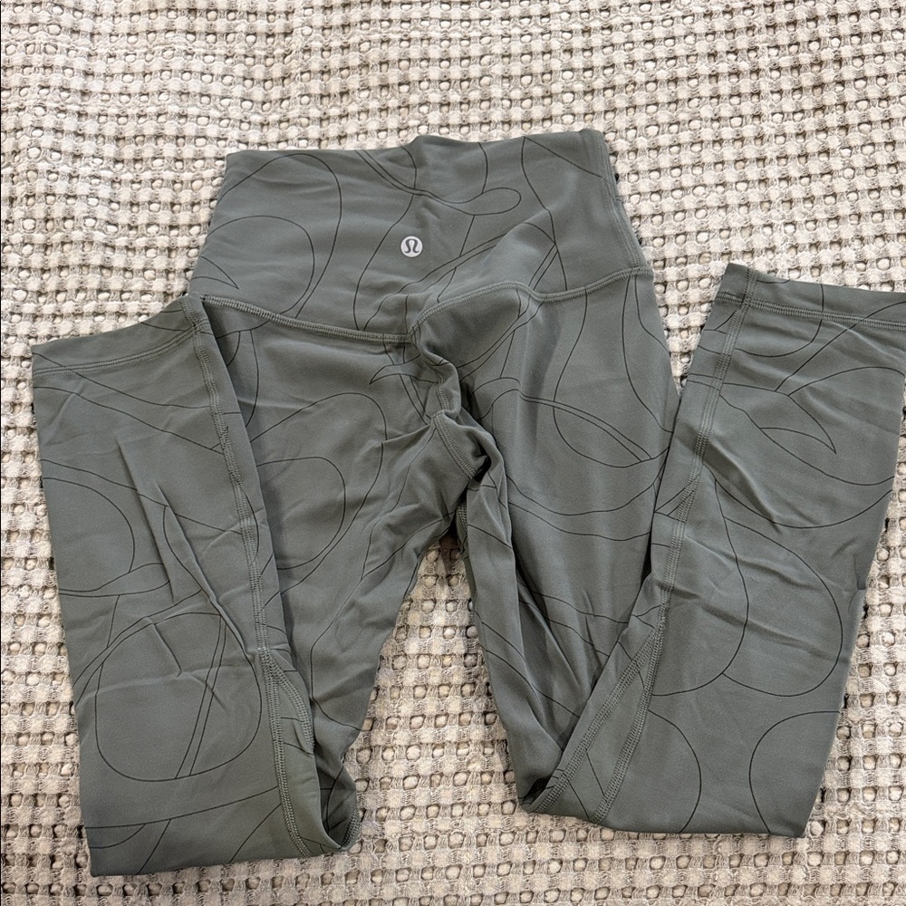 lululemon align Olive Gray Leggings 23 inch length
